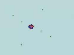 Carbon atom 3D model