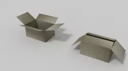 Cardboard Boxes 3D model