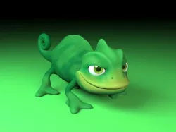 cartoon chameleon Low-poly  3D model