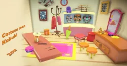 Cartoon Room Kabuki Low-poly  3D model
