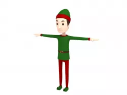 CartoonMan026 Elf 3D model