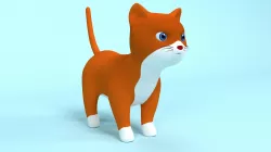 Cat Cartoon 3D model