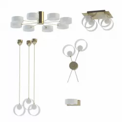 Ceiling chandelier Lussole set 3D model