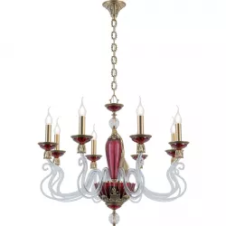 Chandelier Rimini E 1 1 8 RED 3D model