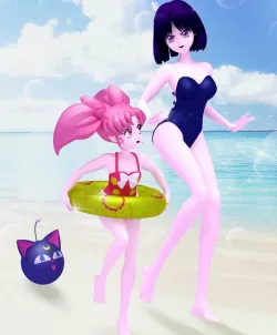 Chibiusa and Hotaru 3D Model Collection