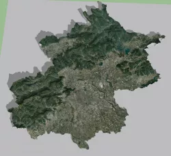 CHINA BEIJING Terrain model landscape 3D model 3D model