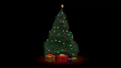 Christmas Tree Decorated 3D 3D model