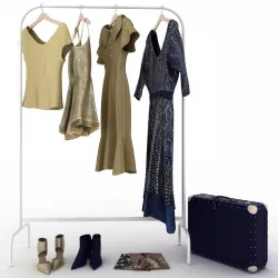 Clothes and shoes 3D model