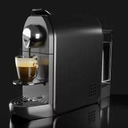 Coffee Machine and Coffee Cup 3D model