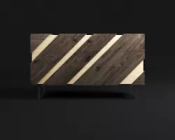cupboard wood - shelf wood 3D model