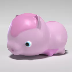 Cute Pig 3D model