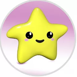 Cute Star  Rigged  Animated Unity ready Low-poly  3D model