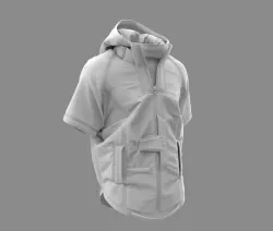 Cyberpunk Jacket - Marvelous Designer  3D model