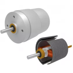 DC Electric Motor 2 coils 3D model