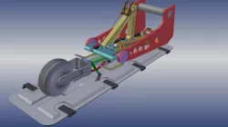 Diamond DA-42 Nose Landing Gear 3D model