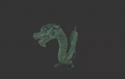 Dragon statue Low-poly  3D model