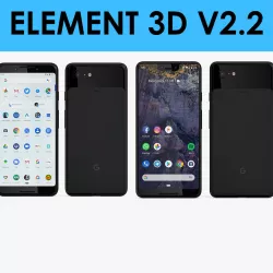 E3D - Google Pixel 3 XL Black  Google Pixel 3 Black 3D model