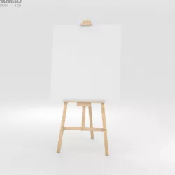 Easel 3D model