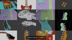 Electric Guitars  3D Model Collection