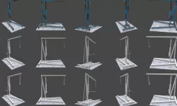 Engine jack 3D model