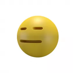 Expressionless Face Low-poly  3D model
