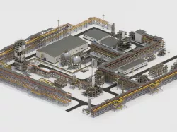 Factory Kitbash 03 Low-poly  3D model