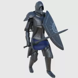Fantasy Steampunk Swordsman Low-poly  3D model