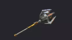 Fantasy Stylish Weapon- Mace of Ornament Low-poly  3D model