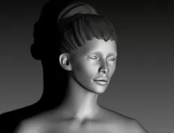 Female model 3D model