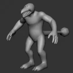 Fimir Low-poly  3D model
