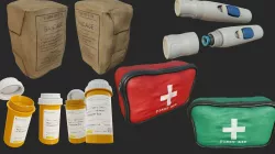 First Aid Collection PBR Low-poly  3D model