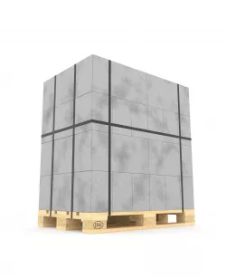 Foam concrete on the pallet 3D model