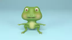 Frog cartoon 3D model