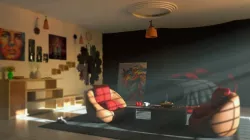 Fully Furnished Luxury Room Interior Low-poly  3D model