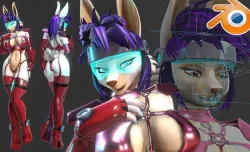 Furry Bunny NSFW 3D model