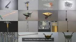 Game Ready Tools PBR Low Poly 3D Model Collection