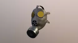 Gas Mask  game ready Low-poly  3D model