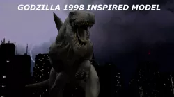 Godzilla 1998 Inspired Model Low-poly  3D model
