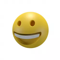 Grinning Face Low-poly  3D model