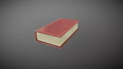 Hand Painted Book Low-poly  3D model