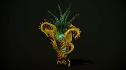 Hand painted fantasy plant 1 3D model