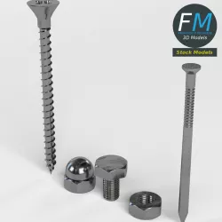Hardware parts 3D model
