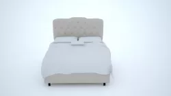 Headboard bed 3D model
