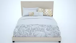 headboard bed 3D model