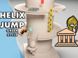 Helix Jump greek style Low-poly  3D model