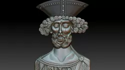 Holy Prophet King David 3d model for CNC 3D model