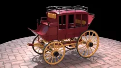 Horse Drawn Carriage 3D model