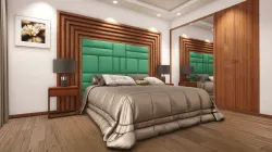HQ Modern Hotel Room Low-poly  3D model