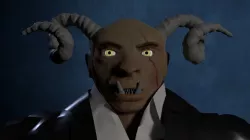 Human Demon-Troll Low-poly  3D model