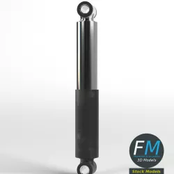 Hydraulic damper 3D model